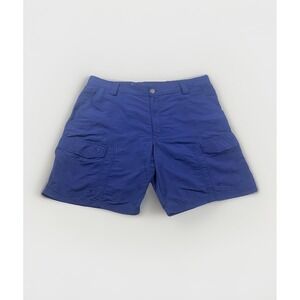 Reel Legends Men's‎ Size 38 Nylon Cargo Shorts Blue Outdoors Fishing Pockets